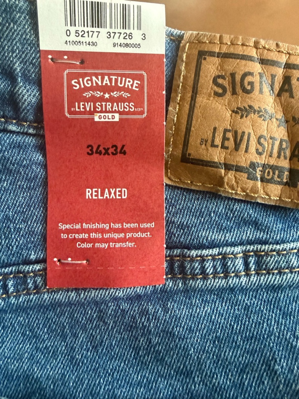 Signature by Levi Strauss Straight Leg Blue Jeans - Relaxed Fit - Picture 3 of 6